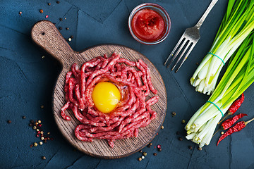 Image showing raw minced meat