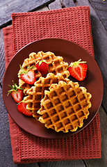 Image showing waffles