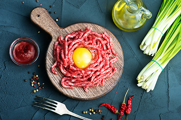 Image showing raw minced meat