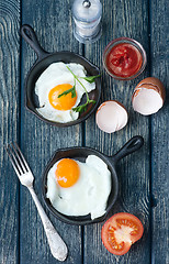 Image showing fried eggs