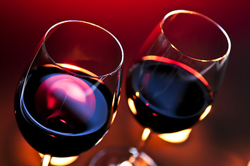 Image showing Wineglasses