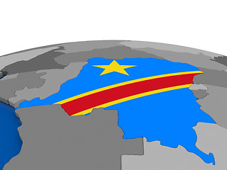 Image showing Democratic Republic of Congo on 3D globe