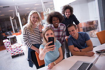 Image showing Multiethnic startup business team on meeting