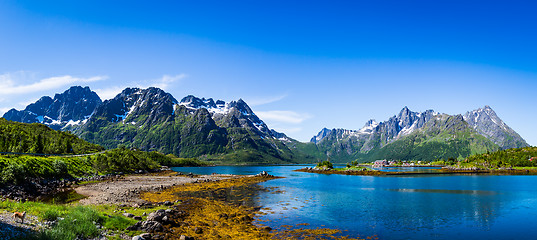 Image showing Lofoten archipelago panorama