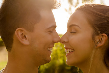 Image showing Perfect moment for a kiss