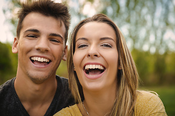 Image showing The joy of being in love