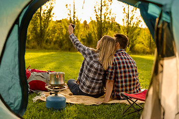 Image showing Camping mornings