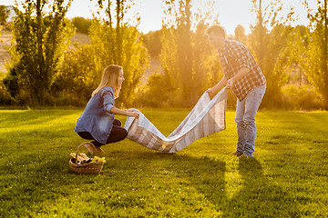 Image showing A lovely day for a picnic