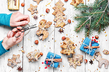 Image showing Homemade Christmas cookies