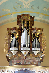 Image showing Beautiful pipe organ
