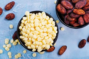 Image showing cocoa butter and beans