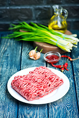 Image showing raw minced meat