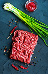 Image showing raw minced meat