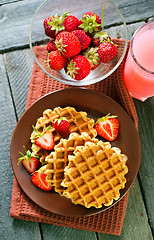 Image showing waffles