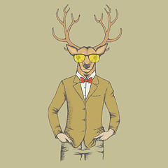 Image showing Deer vector illustration