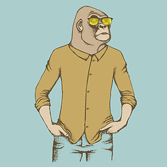 Image showing Monkey gorilla vector illustration