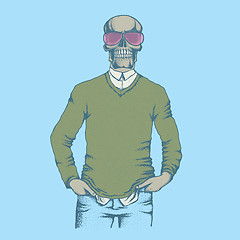 Image showing Vector skull illustration