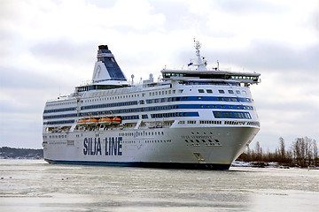 Image showing Silja Line Ferry arrives in Helsinki
