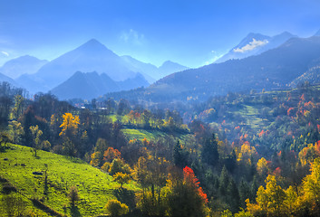 Image showing Autumn in Pyrenees Mountains