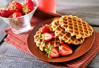 Image showing waffles