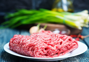 Image showing raw minced meat