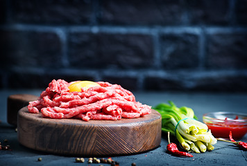 Image showing raw minced meat