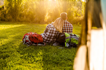 Image showing Perfect spot for camping