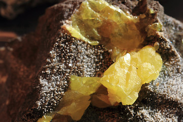 Image showing sulphur mineral texture