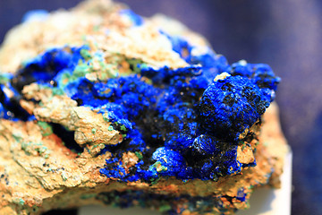 Image showing blue azurite mineral