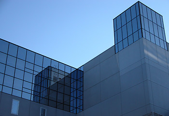 Image showing Blue modern architecture