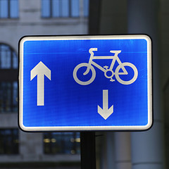 Image showing Bike Lane Sign