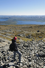 Image showing Hiking in Lapland