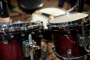 Image showing drums at music studio