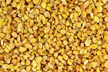 Image showing Raisins yellow texture