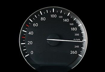 Image showing Speedometer of a car