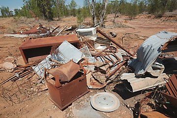 Image showing Debris junk pile