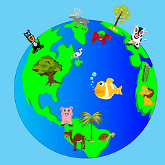 Image showing Living nature of the planet land