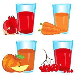 Image showing Fruit and vegetable juice