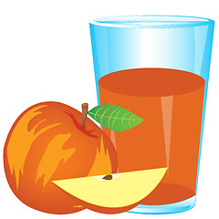 Image showing Juice from red apple