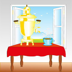 Image showing Samovar on table