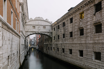 Image showing Bridge of Sighs in Venice, Veneto, Italy, Europe