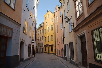 Image showing Narrow Streets of Stockholm