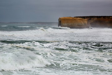 Image showing Stormy Waves Breaking