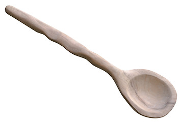 Image showing Carved Wooden Ladle Cutout