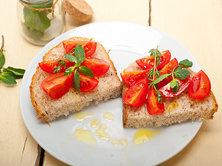 Image showing Italian tomato bruschetta