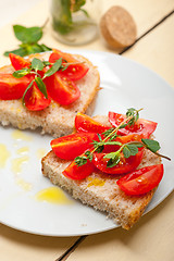 Image showing Italian tomato bruschetta