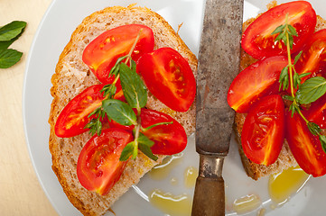 Image showing Italian tomato bruschetta