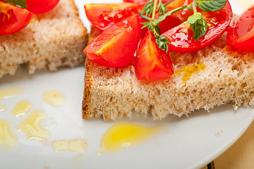 Image showing Italian tomato bruschetta