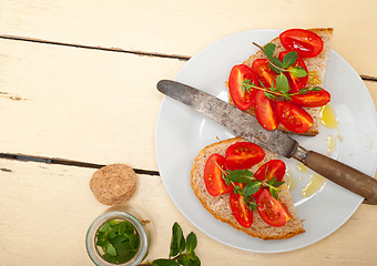 Image showing Italian tomato bruschetta