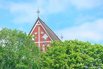 Image showing Medieval church roof of Porvoo cathedral